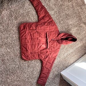 Kids Red Quilted Jacket